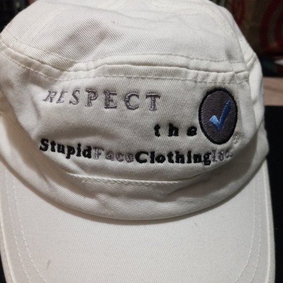 Texas Hold 'Em Poker - SF - One Size Fits All Off White Adjustable Army Hat Cap - Picture 2 of 4